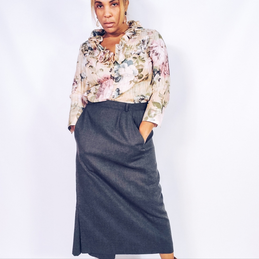 Wool Wrap Skirt